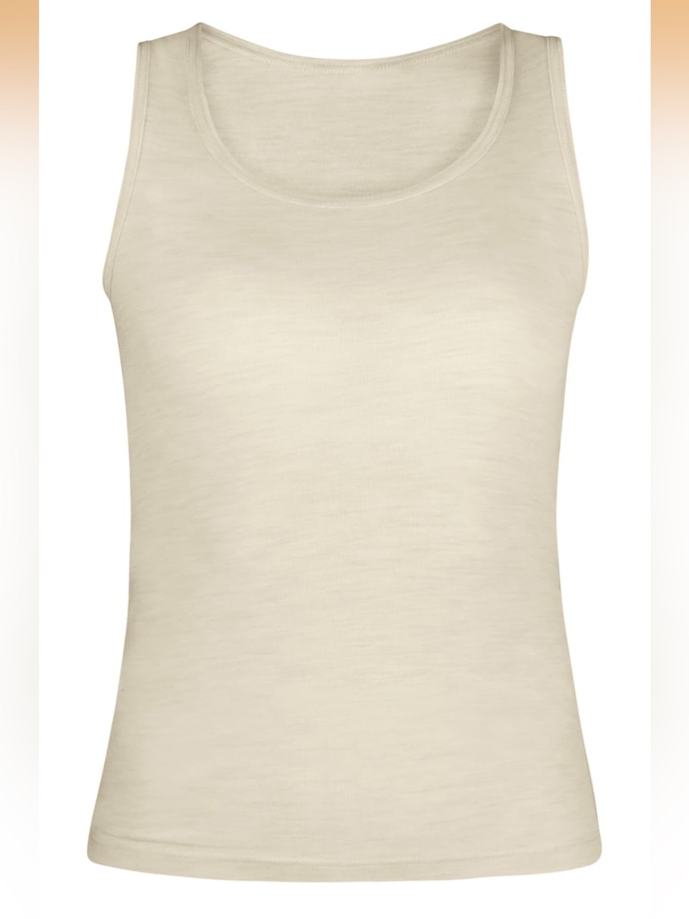 100% Merino Wool soft pre shrunk tank size M Medium